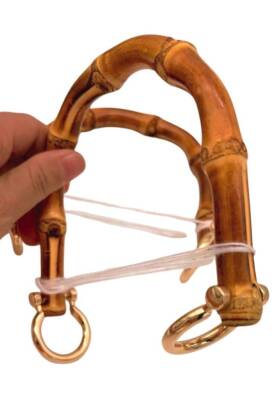 Angel Çanta Aksesuar 13 cm Çift Gerçek Bambu Çanta Sapı Halkalı - 2