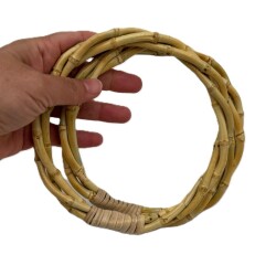 Angel Çanta Aksesuar 15 Cm Çift Gerçek Bambu Çanta Sapı Sarmal Model - Angel Çanta Aksesuar