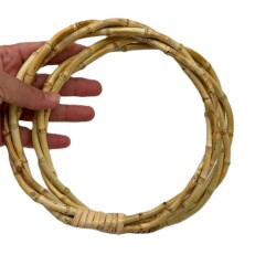 Angel Çanta Aksesuar 17 Cm Çift Gerçek Bambu Çanta Sapı Sarmal Model - Angel Çanta Aksesuar