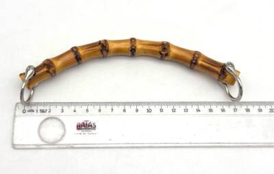 Angel Çanta Aksesuar 17 Cm Tek Gerçek Bambu Çanta Sapı Halkalı - 1