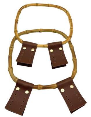 Angel Çanta Aksesuar 18 Cm Derili Gerçek Bambu Çanta Sapı - 1