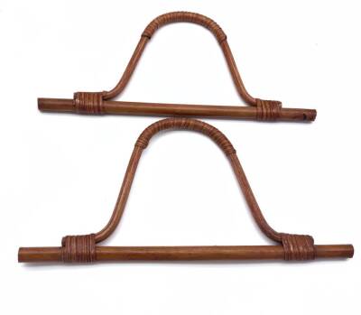 Angel Çanta Aksesuar 27 cm Gerçek Bambu Çanta Sapı Koyu Renk - 1