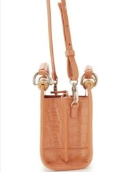 Angel Çanta Aksesuar Düz Gerçek Bambu Çanta Bursu Light Gold Halkalı - 8