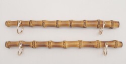 Angel Çanta Aksesuar Düz Gerçek Bambu Çanta Bursu Light Gold Halkalı - 2