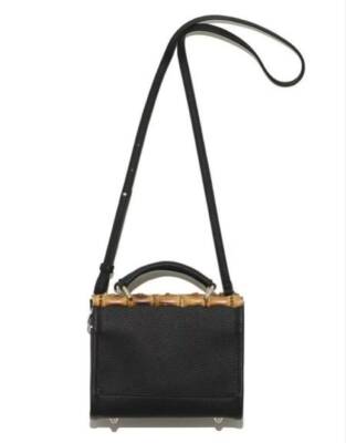 Angel Çanta Aksesuar Düz Gerçek Bambu Çanta Bursu Light Gold Halkalı - 5