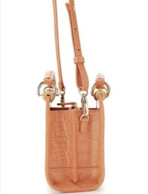 Angel Çanta Aksesuar Düz Gerçek Bambu Çanta Bursu Light Gold Halkalı - 8