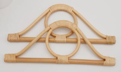 Angel Çanta Aksesuar Göz Model Açık Ton Gerçek Bambu Çanta Sapı - 2