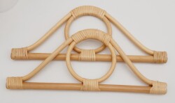 Angel Çanta Aksesuar Göz Model Açık Ton Gerçek Bambu Çanta Sapı - 2