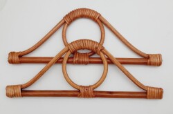 Angel Çanta Aksesuar Göz Model Koyu Ton Gerçek Bambu Çanta Sapı - 2