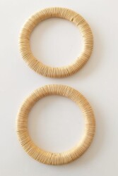 Angel Çanta Aksesuar Sarılmış Model Gerçek Bambu Çanta Sapı No:24 - Angel Çanta Aksesuar