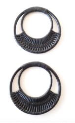 Angel Çanta Aksesuar Siyah Renk Gerçek Bambu Çanta Sapı 19 Cm No:18 - Angel Çanta Aksesuar