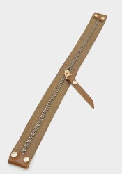 Angel Çanta Aksesuar Stobu Gerçek Derili Vizon Fermuar Light Gold Metal - Angel Çanta Aksesuar