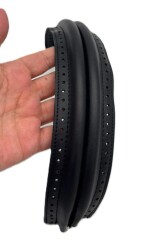 Angel Çanta Aksesuar 19 Cm Oval Siyah Renk Derili Gizli Çanta Bursu - Angel Çanta Aksesuar