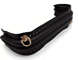 Angel Çanta Aksesuar 20 cm Suni Derili Kahve Renk Gizli Çanta Bursu (Vidalı Askı Takılı Halde) - Angel Çanta Aksesuar