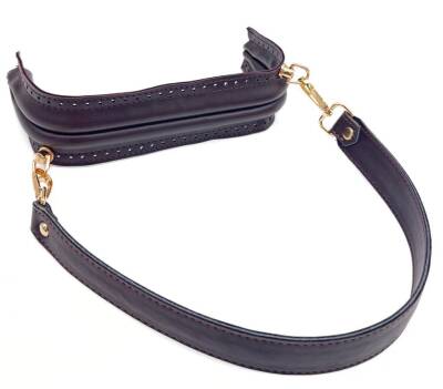 Angel Çanta Aksesuar 20 cm Suni Derili Koyu Kahve Renk Gizli Çanta Bursu Kulplu - 1