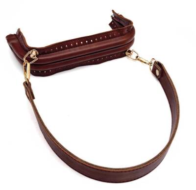 Angel Çanta Aksesuar 20 cm Suni Derili Taba Renk Gizli Çanta Bursu Kulplu - 1