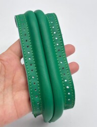 Angel Çanta Aksesuar 16 cm Suni Derili Yeşil Renk Gizli Çanta Bursu - Angel Çanta Aksesuar