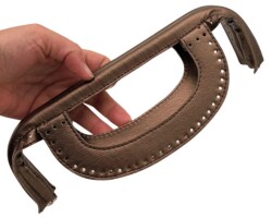 Angel Çanta Aksesuar 25 cm Suni Derili Bakır Renk Gizli Çanta Bursu Yeni Model - 5