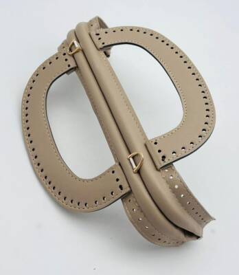 Angel Çanta Aksesuar 25 cm Suni Derili Bej Renk Gizli Çanta Bursu Yeni Model - 2