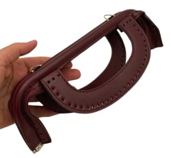 Angel Çanta Aksesuar 25 cm Suni Derili Bordo Renk Gizli Çanta Bursu Yeni Model - 2