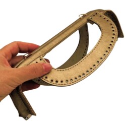 Angel Çanta Aksesuar 25 cm Suni Derili Gold Renk Gizli Çanta Bursu Yeni Model - 2