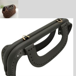 Angel Çanta Aksesuar 25 cm Suni Derili Gri Renk Gizli Çanta Bursu Yeni Model - Angel Çanta Aksesuar