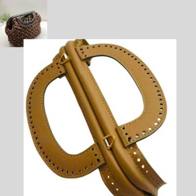 Angel Çanta Aksesuar 25 cm Suni Derili Hardal Renk Gizli Çanta Bursu Yeni Model - 1