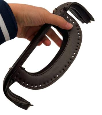 Angel Çanta Aksesuar 25 cm Suni Derili Koyu Kahve Renk Gizli Çanta Bursu Yeni Model - 2