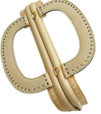 Angel Çanta Aksesuar 25 cm Suni Derili Krem Renk Gizli Çanta Bursu Yeni Model - 2