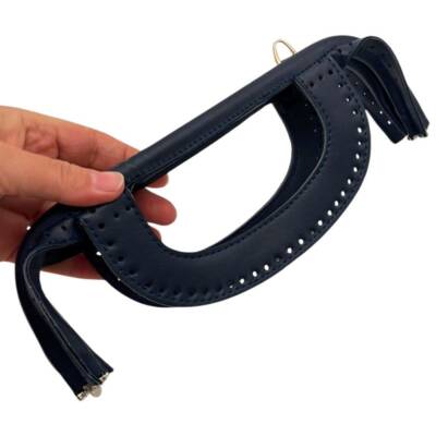 Angel Çanta Aksesuar 25 cm Suni Derili Lacivert Renk Gizli Çanta Bursu Yeni Model - 3