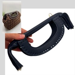 Angel Çanta Aksesuar 25 cm Suni Derili Lacivert Renk Gizli Çanta Bursu Yeni Model - Angel Çanta Aksesuar