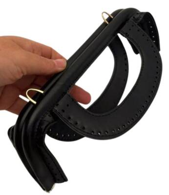 Angel Çanta Aksesuar 25 cm Suni Derili Siyah Renk Gizli Çanta Bursu Yeni Model - 3