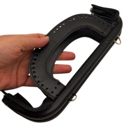 Angel Çanta Aksesuar 25 cm Suni Derili Siyah Renk Gizli Çanta Bursu Yeni Model - 5