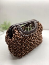 Angel Çanta Aksesuar 25 cm Suni Derili Taba Renk Gizli Çanta Bursu Yeni Model - 2