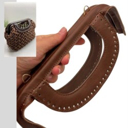 Angel Çanta Aksesuar 25 cm Suni Derili Taba Renk Gizli Çanta Bursu Yeni Model - Angel Çanta Aksesuar