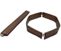 Angel Çanta Aksesuar Bakır Renk Derili Metal Çanta Ağzı 24 Cm(Gizli Burs) - Angel Çanta Aksesuar