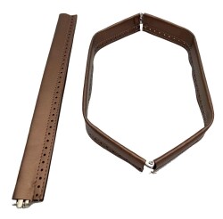 Angel Çanta Aksesuar Bakır Renk Derili Metal Çanta Ağzı 30 Cm(Gizli Burs) - Angel Çanta Aksesuar