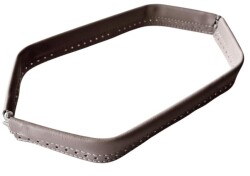 Angel Çanta Aksesuar Bej Renk Derili Metal Çanta Ağzı 33 Cm - Angel Çanta Aksesuar