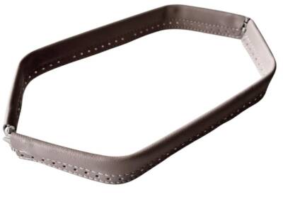 Angel Çanta Aksesuar Bej Renk Derili Metal Çanta Ağzı 33 Cm(Gizli Burs) - 1