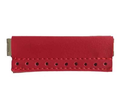 Angel Çanta Aksesuar Derili Mini Metal Çanta Ağzı Kırmızı 9X3 Cm - 1