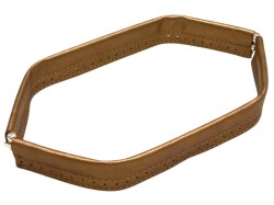 Angel Çanta Aksesuar Gold Renk Derili Metal Çanta Ağzı 30 Cm(Gizli Burs) - Angel Çanta Aksesuar