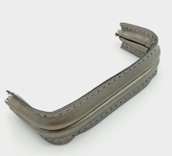 Angel Çanta Aksesuar Parlak Gri Derili 20 Cm Gizli Çanta Bursu - Angel Çanta Aksesuar