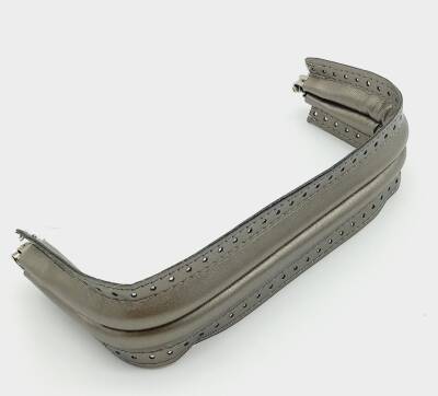 Angel Çanta Aksesuar Parlak Gri Derili 20 Cm Gizli Çanta Bursu - 1