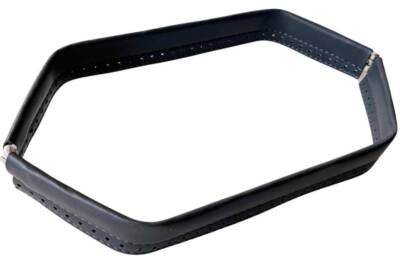 Angel Çanta Aksesuar Gri Renk Derili Metal Çanta Ağzı 33 Cm(Gizli Burs) - 1