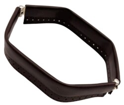 Angel Çanta Aksesuar Koyu Kahve Renk Derili Metal Çanta Ağzı 22 Cm (Gizli Burs) - Angel Çanta Aksesuar