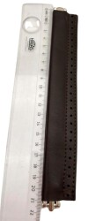 Angel Çanta Aksesuar Koyu Kahve Renk Derili Metal Çanta Ağzı 22 Cm (Gizli Burs) - 2