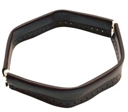 Angel Çanta Aksesuar Koyu Kahve Renk Derili Metal Çanta Ağzı 24 Cm(Gizli Burs) - Angel Çanta Aksesuar