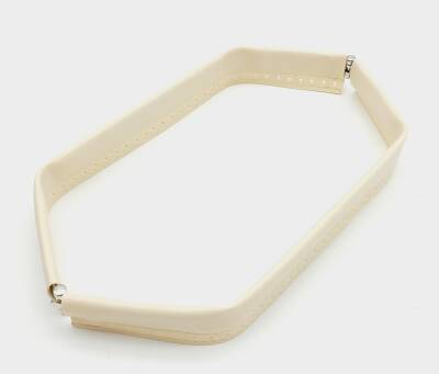 Angel Çanta Aksesuar Krem Renk Derili Metal Çanta Ağzı 33 Cm(Gizli Burs) - 1