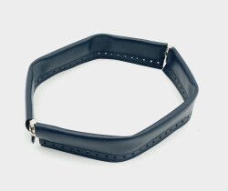 Angel Çanta Aksesuar Lacivert Renk Derili Metal Çanta Ağzı 25 Cm - Angel Çanta Aksesuar