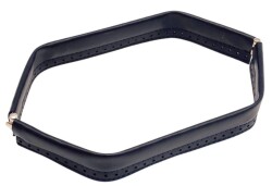 Angel Çanta Aksesuar Lacivert Renk Derili Metal Çanta Ağzı 30 Cm(Gizli Burs) - Angel Çanta Aksesuar